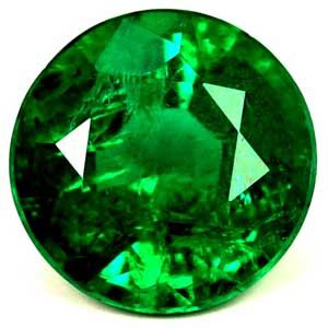 1.47 ct Round Green Natural Emerald
